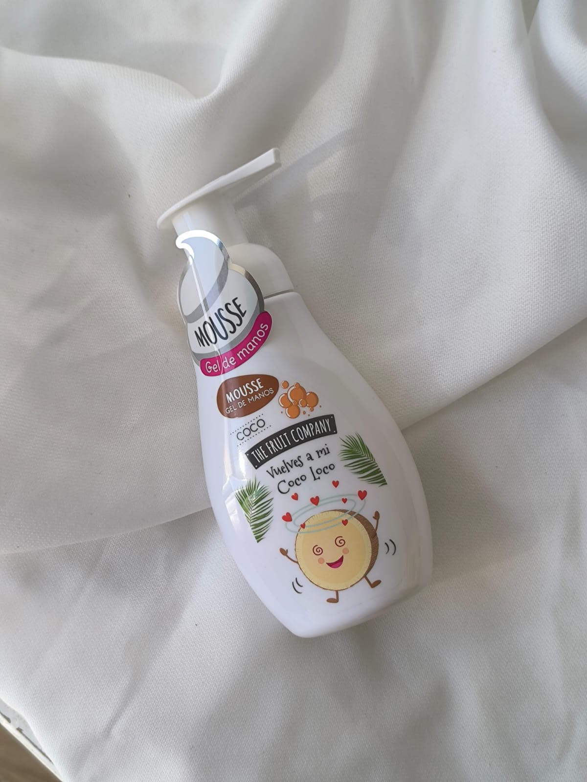 Mousse Gel de Manos de FRUIT COMPANY Aroma Coco	