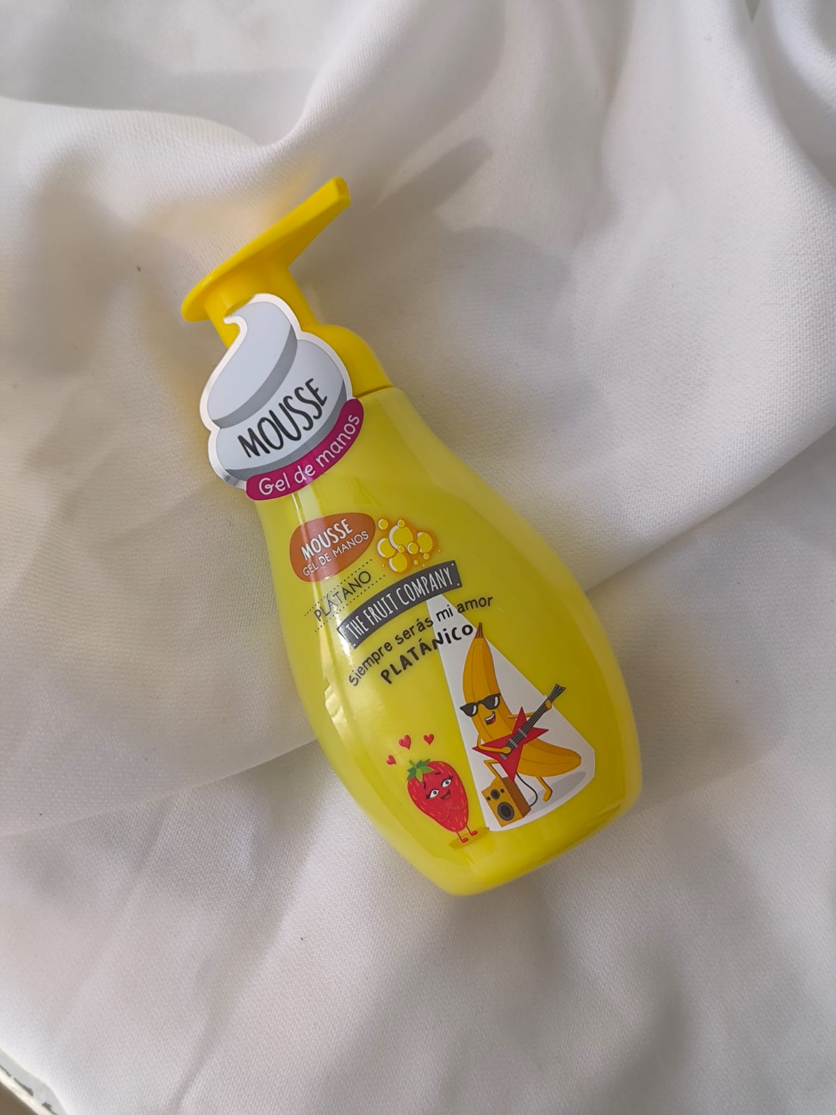 Mousse Gel de Manos de FRUIT COMPANY Aroma Plátano