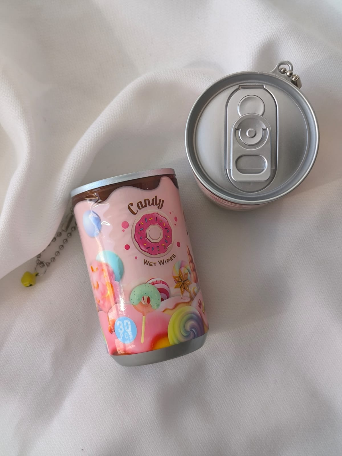 Lata Toallitas Limpiadoras Manos Candy 30 toallitas