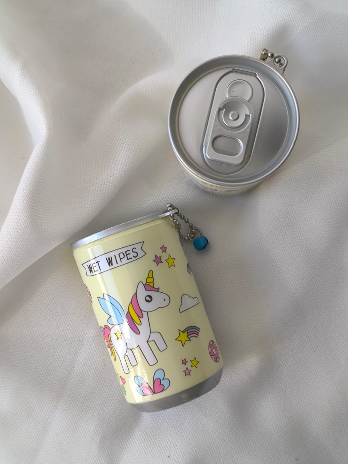 Lata Toallitas Limpiadoras Manos Unicornio Amarillo 30 toallitas