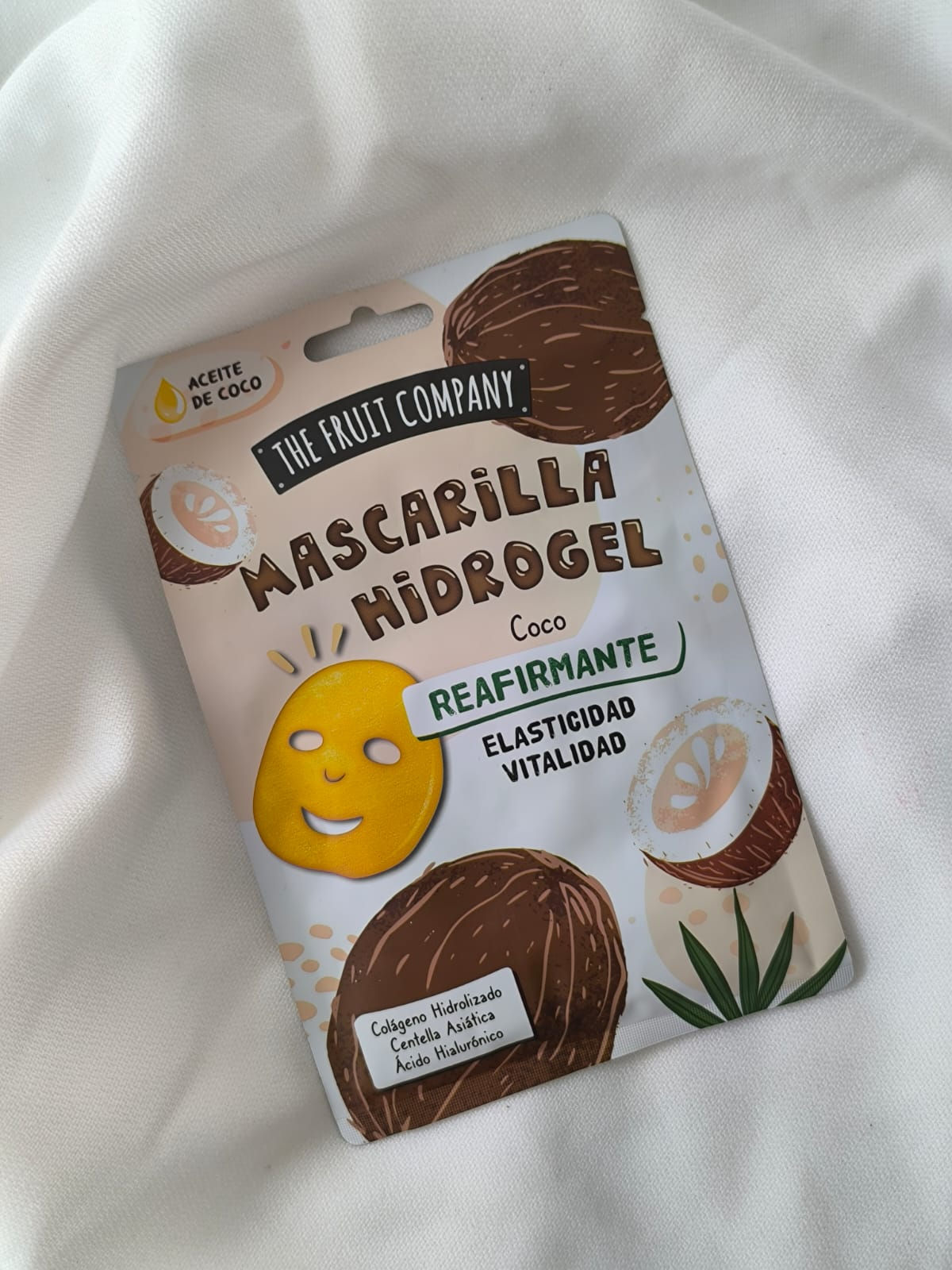 Mascarilla Hidrogel Coco Reafirmante-Elasticidad-Vitalidad THE FRUIT COMPANY