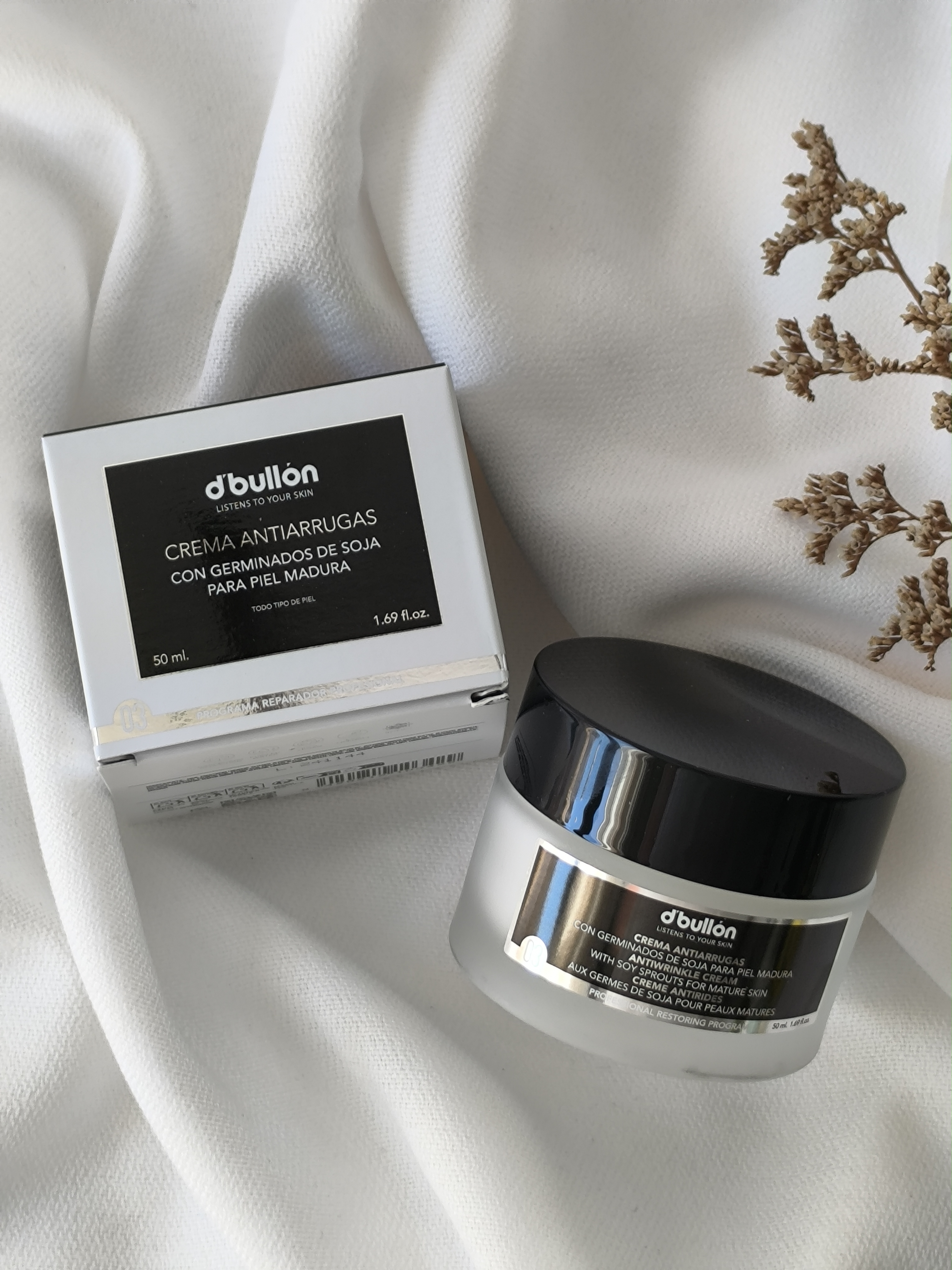 Crema Antiarrugas con germinados de soja