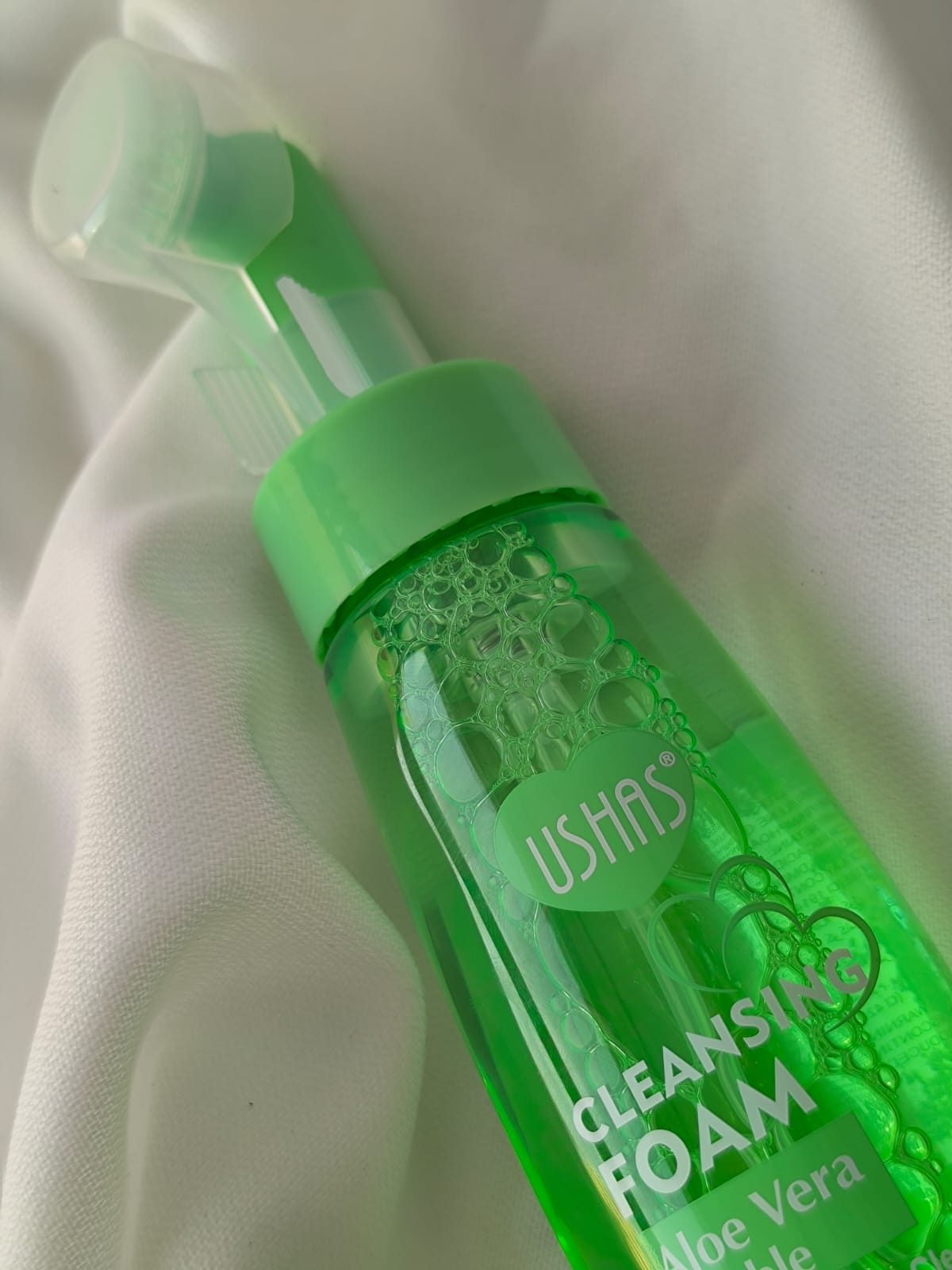 Limpiador Facial en espuma con Cepillo Aplicador de Aloe Vera USHAS miniatura 2