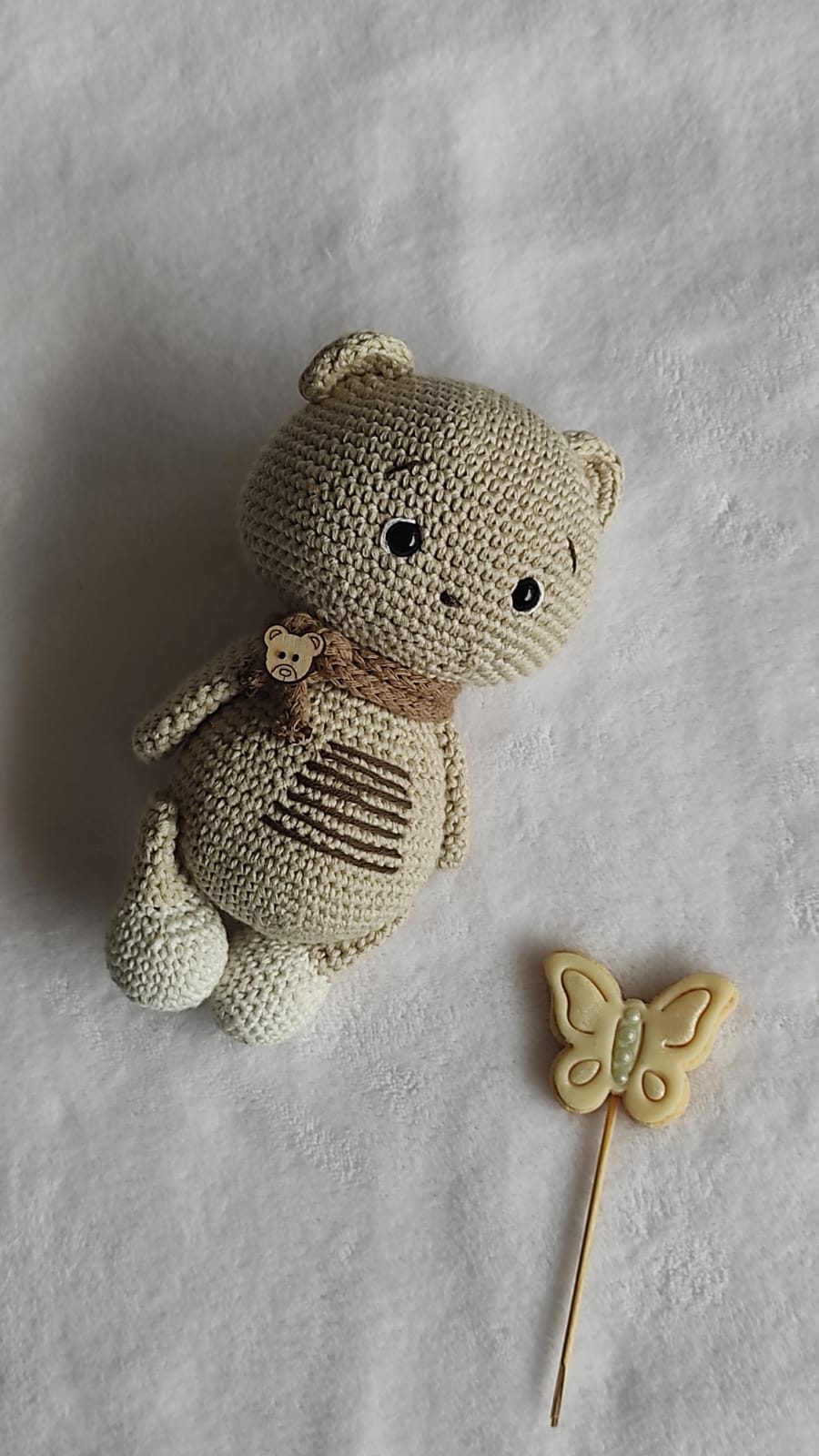  Osito ALDEA beige y marrón miniatura 2